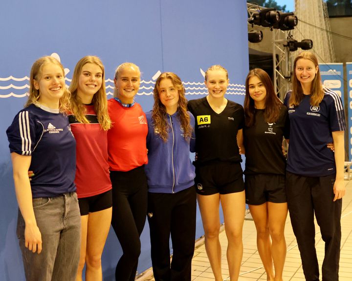 Syv danske svømmere klar til OL i paris 2024. Foto: SvømDanmark