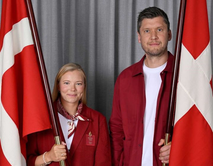 Anne-Marie Rindom og Niklas Landin er de to danske fanebærere til OL-åbningsceremonien. Foto: Lars Møller