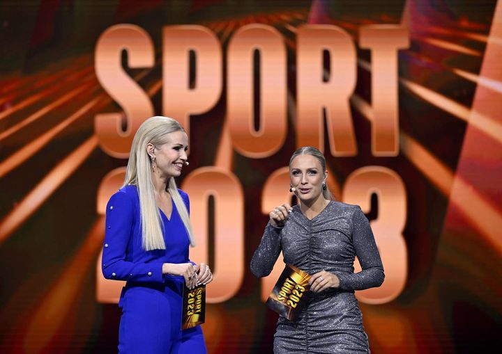 Til SPORT 2023 i Herning var Tina Müller og Josefine Høgh værterne på scenen. Foto: Lars Møller.