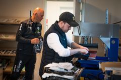 Jonas på arbejde i Viborg FF.