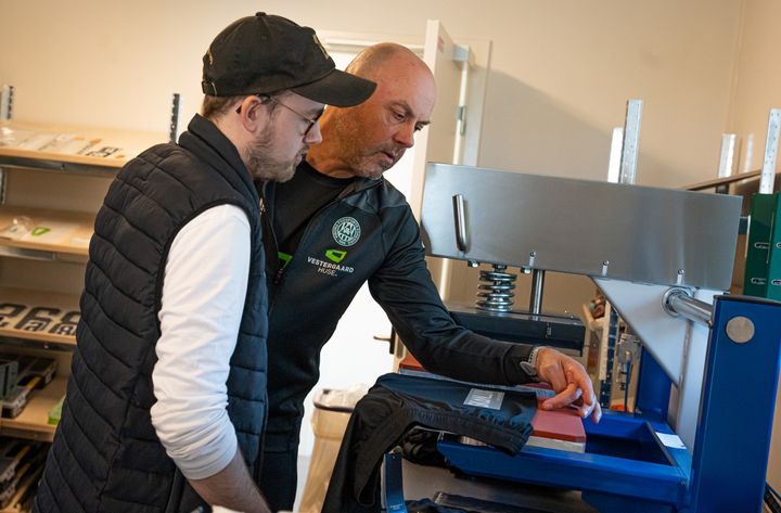 Jonas (forrest tv.) var en del af Startblokken og har nu fået job i Viborg FF.