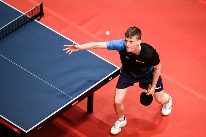 Bordtennisspiller Anders Lind vinder DM i herresingle til DIF DM-ugen. Fotokredit: Lars Møller