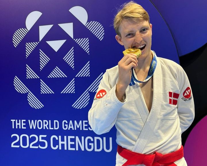 Ju-jitsu-kæmperen Lucas Andersen var en af de danske guldmedaljevindere ved The World Games.