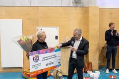 Hans Natorp, formand for Danmarks Idrætsforbund var med til at kåre Inge i dag