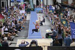 Længdespring til DIF DM-ugen.