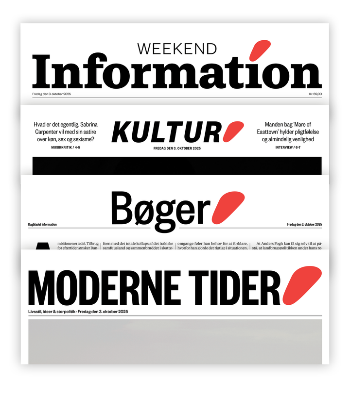 Bladhoveder fra den nye Information Weekend