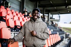 Melvin Kakooza på FC Fredericias stadion i 'Melvin ser rødt - ikke kun for sjov længere'.