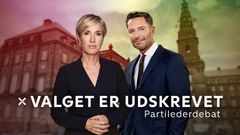 Natasja Crone fra TV 2 og DRs Kåre Quist styrer valgkampens første partilederdebat, som bliver transmitteret på DR1 og DRTV, TV 2 og TV 2 News i aften klokken 20.00. (Foto: DR/TV 2)