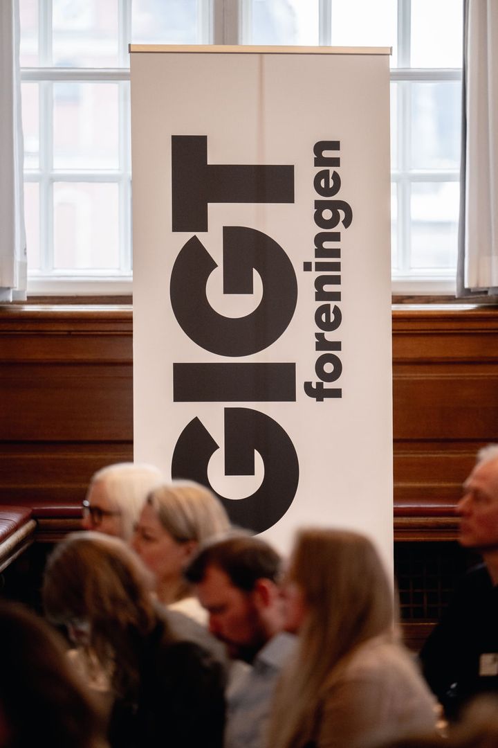 Det nye logo er bevidst markant. Ordet GIGT fylder det hele –  ligesom gigt desværre gør i menneskers liv