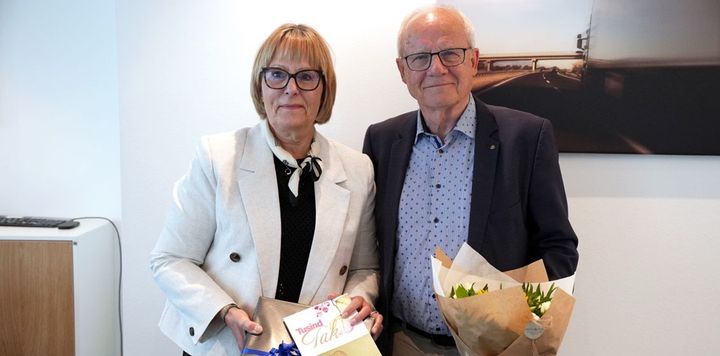 Ny formand Susanne D. Provstgaard (tv.) og afgående formand Jens Iwer Petersen (th.)