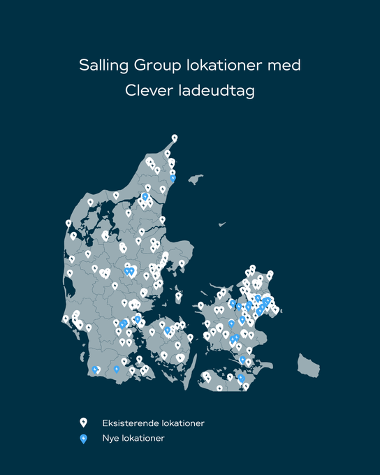Salling Group & Clever, kort