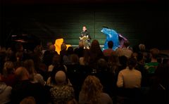 William Korte, formand for SUMH, holdt tale til en tidligere Røst talk i samarbejde med menneskerettighedsalliancen. Foto: Benjamin Nørskov.