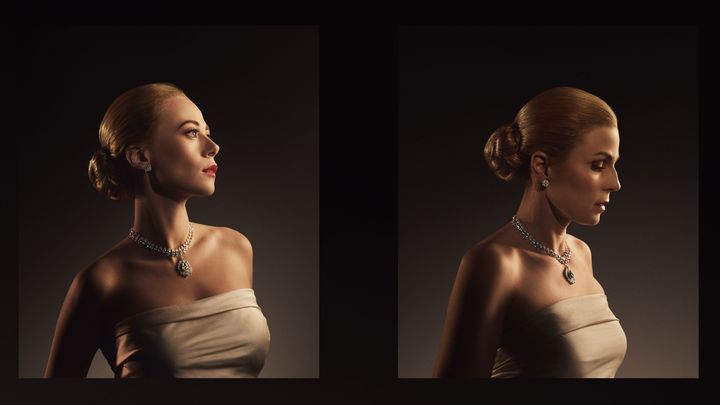 Sara Viktoria Bjerregaard og Cecilie Stenspil som Evita