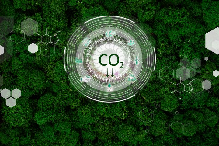 Illustration af CO2-reduktion
