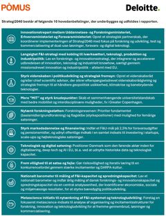 Rapportens 10 anbefalinger
