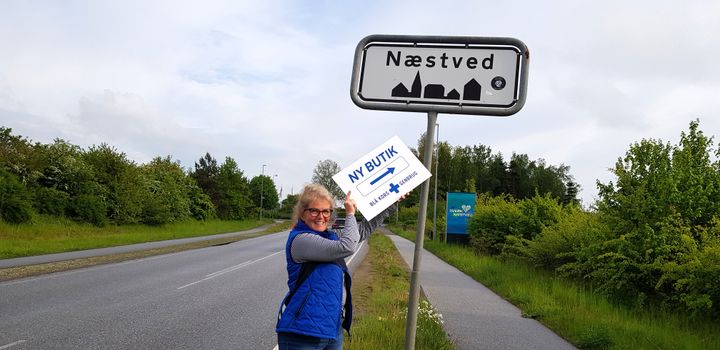 Blå Kors Genbrug glæder sig til at vende tilbage til Næstved. Foto: Blå Kors.