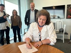 Underskrift af budgetforlig på Rådhuset i Haderslev 24. september 2026.