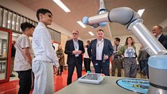 Adm. direktør Lars Sandahl Sørensen, Dansk Industri, og forbundsformand Claus Jensen, Dansk Metal, deltog torsdag eftermiddag i valgdebat om unge og det kommende valg til kommunalbestyrelserne på Odinskolen i Odense. Foto: Rico Feldfoss.