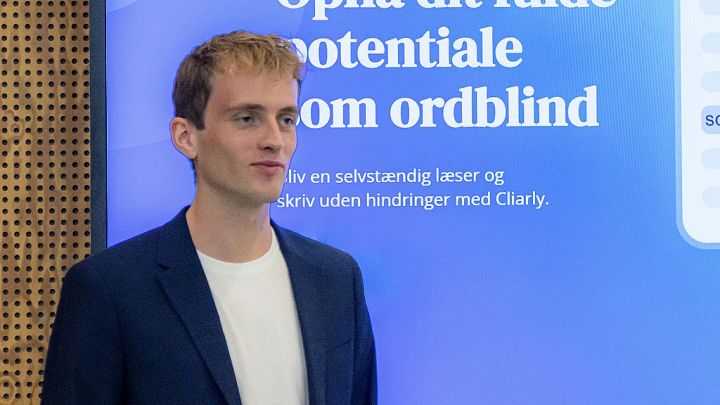 Jakob Frederik Lykke, ordblind iværksætter har udviklet prisbelønnet program til ordblinde