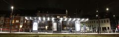 Normal belysning på Nørreport letbanestation i Aarhus.