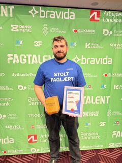 Andreas Krogsbøll, blikkenslager hos Toft Kobber.