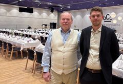 Niels Knudsen, formand for Dansk Center for Lys og Andreas Schelbeck, underdirektør i TEKNIQ