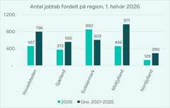 Tabte job som følge af konkurser i det tekniske erhvervsliv. Kilde: Danmarks Statistik, særtræk for TEKNIQ