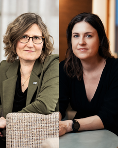 Malene Matthison-Hansen, forperson for Ansattes Råd i IDA og Anne Waagstein, formand for Djøf Privat