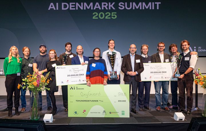 Vinderen og de nominerede virksomheder til Industriens Fonds AI Pris 2025