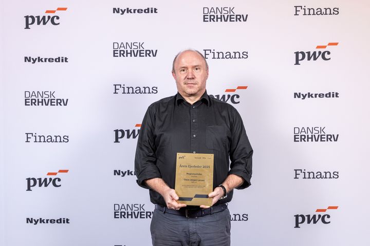 Claus Jørgen Larsen fra DMR A/S, Årets Ejerleder 2025 Østjylland.