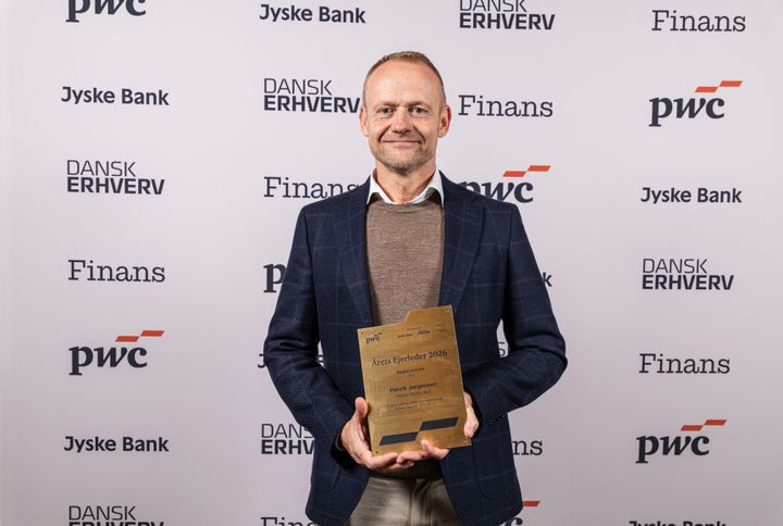 Henrik Jørgensen fra House Nordic, vinder af Årets Ejerleder 2026 på Fyn.