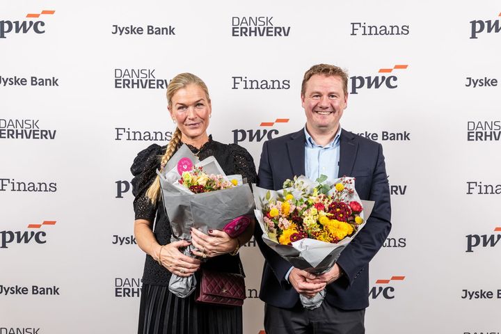 Julie Lykke Rina Sandlau Jacobsen fra Sandlau Holding og Ulrik Krogh Andersen fra MEQU.