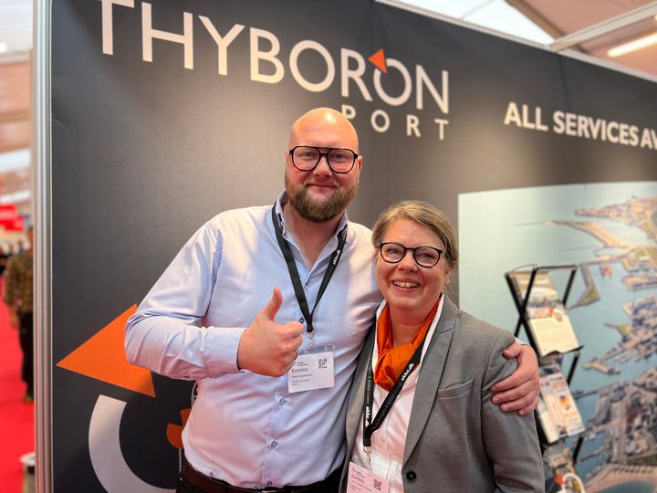 Henrik Andreassen, Sales Area Manager, Thyborøn Trawldoor & Tine Jensen Le Breton, Head of Sales and Marketing, Thyborøn Havn.