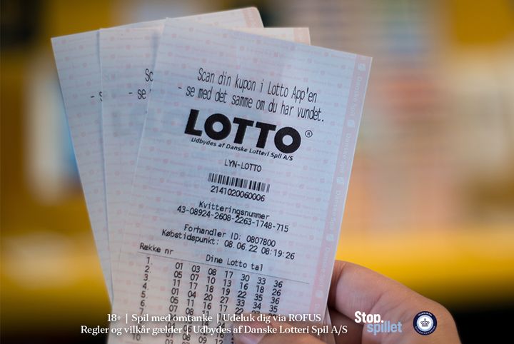 Ikke dumt med en Lotto kupon, der kan veksles til 8.000.000 kroner hos Danske Spil.