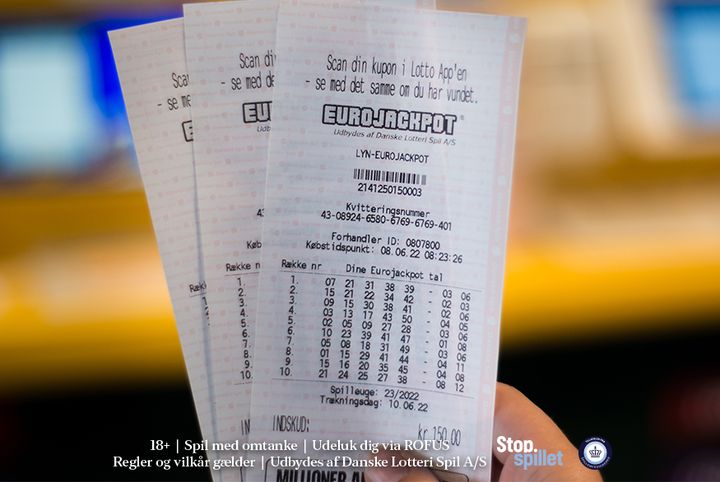 Har du sådan en kupon fra Eurojackpot derhjemme? Så tjek den lige en ekstra gang.