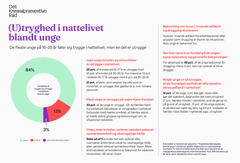 Faktaark om utryghed blandt unge i nattelivet. Det er baseret på rapporten 'Tryghedsundersøgelse blandt unge i nattelivet'