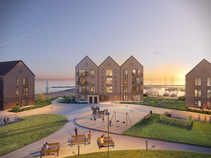 Udsigt over bæltet mod Samsø, Tunø og solopgangen. Foto: domis / Tegnestuen Arken