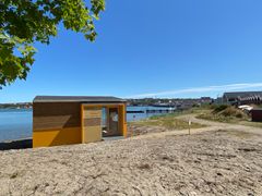 Billede af Demohus ved Lemvig Havn.